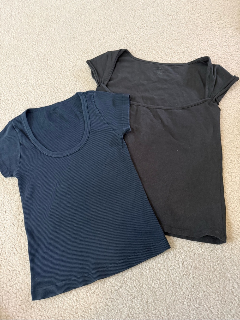 Brandy Melville Short Sleeve Tees - Black & Navy